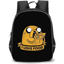 Adventure Time Jake The Dog School Backpack StudentPack - Jake The Dog I Love Food