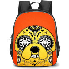 Adventure Time Jake The Dog School Backpack StudentPack - Jake The Dog Portrait Orange Background