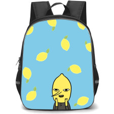 Adventure Time Earl Of Lemongrab School Backpack StudentPack - Earl Of Lemongrab Portrait Pattern Art Background