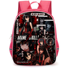 Akame Ga Kill Akame Backpack School Bag StudentPack - Akame Fierce Different Scene Portrait Collage Poster