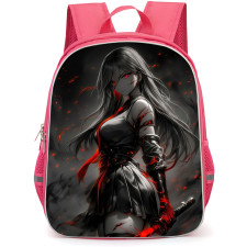 Akame Ga Kill Akame Backpack School Bag StudentPack - Akame Grey Crimson Fierce Portrait Poster
