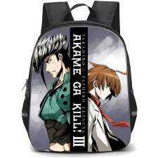 Akame Ga Kill Backpack School Bag StudentPack - Bulat And Tatsumi Fierce Back To Back Portrait Poster