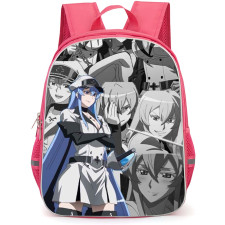 Akame Ga Kill Esdeath Backpack School Bag StudentPack - Esdeath Standing Portrait Gray Collage Background