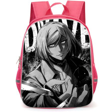 Akudama Drive Cutthroat Backpack School Bag StudentPack - Cutthroat Grayscale Typography Portrait