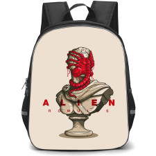 Aliens Backpack StudentPack - Romulus Face Hugger Statue Cartoon Art Poster