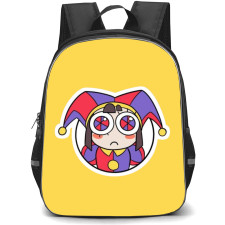 The Amazing Digital Circus Pomni Backpack StudentPack - Pomni Head Sticker Art