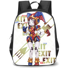 The Amazing Digital Circus Pomni Backpack StudentPack - Pomni Standing Exit Word Art