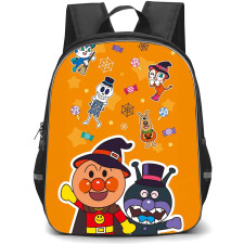 Anpanman Backpack StudentPack - Anpanman Halloween Costumes Stickers On Orange Background