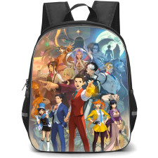 Apollo Justice Ace Attorney Trilogy Backpack StudentPack - Characters Series Logo Poster