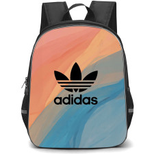Adidas Backpack School Bag StudentPack - Adidas Logo On Abstract Colors Background