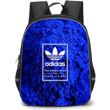 Adidas Backpack School Bag StudentPack - Adidas Logo On Blue Pigment Background