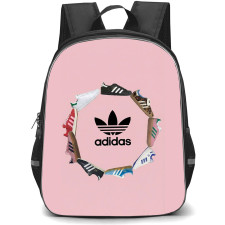 Adidas Backpack School Bag StudentPack - Adidas Logo With The Low-Profile Samba Sneakers Pink Background