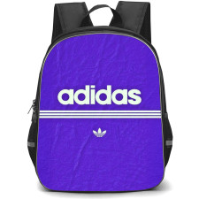 Adidas Backpack School Bag StudentPack - Adidas Logo On Purple Background