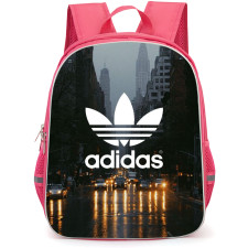 Adidas Backpack School Bag StudentPack - Adidas Logo On Rainy City Night Background