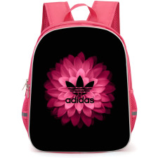 Adidas Backpack School Bag StudentPack - Adidas Logo On Red Lotus Dark Background