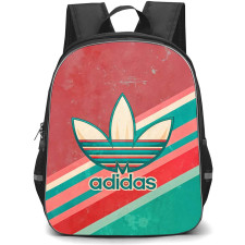 Adidas Backpack School Bag StudentPack - Adidas Logo With Retro Background