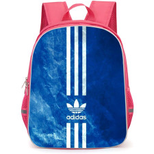 Adidas Backpack School Bag StudentPack - Adidas Logo With Three Stripe On Faded Blue Background