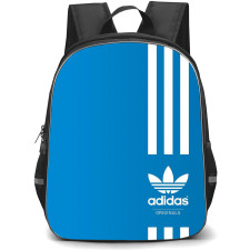 Adidas Backpack School Bag StudentPack - Adidas Logo With Three Stripe On Blue Background