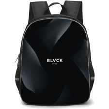 Blvck Paris Backpack StudentPack - Blvck Paris Logo On Black Abstract Background