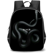 Blvck Paris Backpack StudentPack - Blvck Paris Logo On Black Snake Background