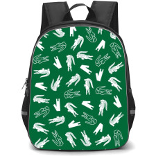 Lacoste Backpack Student Pack - Lacoste White And Line Art Pattern