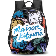 Maison Kitsune Backpack StudentPack - Maison Kitsune Logo Collage