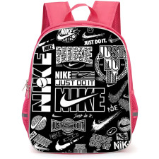 Nike Backpack School Bag StudentPack - Nike Just Do It Stickers On Black Background