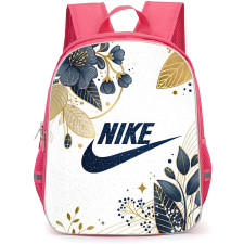 Nike Backpack School Bag StudentPack - Nike Logo On Floral Background
