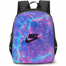 Nike Backpack School Bag StudentPack - Nike Logo On Nebula Galaxies Space Background