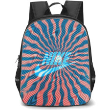 Nike Backpack School Bag StudentPack - Nike Logo On Psychedelic Style Graphic Background