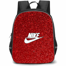 Nike Backpack School Bag StudentPack - Nike Logo On Red Mosaic Background