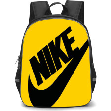 Nike Backpack School Bag StudentPack - Nike Logo On Yellow Background