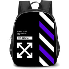 Off-White Backpack Student Pack - Nike Poster In Black Background