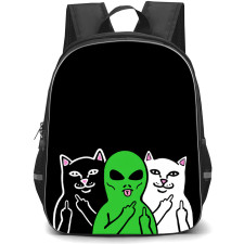 Apparel Ripndip Backpack School Bag StudentPack - Apparel Ripndip Alien Gang Trio Sticker