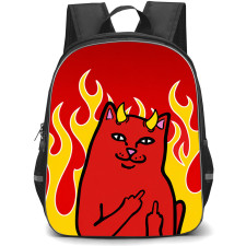 Apparel Ripndip Lord Devil Backpack School Bag StudentPack - Lord Devil Flames Poster