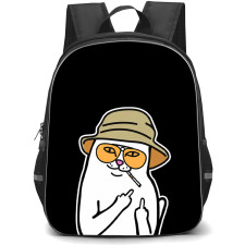 Apparel Ripndip Lord Nermal Backpack School Bag StudentPack - Lord Nermal Smoking Sticker