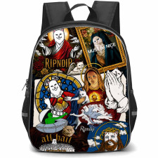 Apparel Ripndip Backpack School Bag StudentPack - Apparel Ripndip Sacred Cat Collage Poster