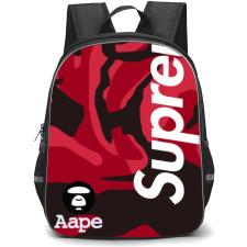 Supreme Backpack Student Pack - Bathing Ape Collab Poster