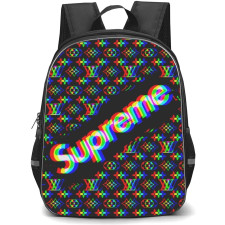 Supreme Backpack Student Pack - Glitch Effect Louis Vuitton Background