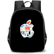 Apple Mac Backpack School Bag StudentPack - Mac Icons Forming Apple Shape Art