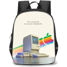 Apple Mac Backpack School Bag StudentPack - Macintosh If You Can Point Poster