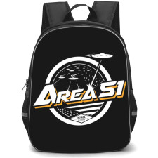 Area 51 Backpack StudentPack - Area 51 Logo Black White Yellow