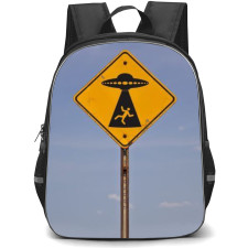 Area 51 Backpack StudentPack - Spaceship Yellow Sign Post