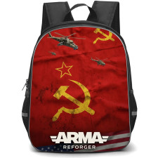 Arma Backpack School Bag StudentPack - Arma Reforger Flag Game Poster