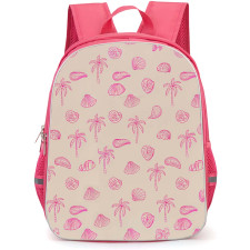 Burga Art Pattern School Backpack StudentPack - Burga Beach Please Pattern Art On Beige Background
