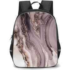 Burga Art Pattern School Backpack StudentPack - Burga Golden Taupe Poster