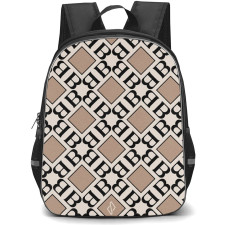 Burga Art Pattern Backpack StudentPack - Burga Monogram Art Poster