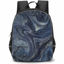 Burga Art Pattern School Backpack StudentPack - Burga Navy Trench Poster