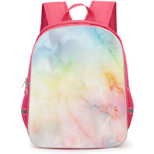 Burga Art Pattern Backpack StudentPack - Burga New Flame Rainbow Poster