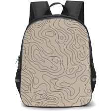 Burga Art Pattern School Backpack StudentPack - Burga Wild Terrain Art Poster
